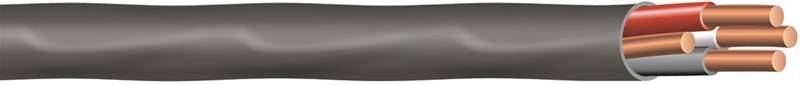Nonmetallic Sheathed Grounded Cable - Black - 250 ft - Durable Residential Wiring