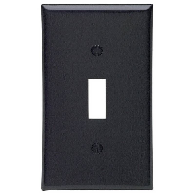 Toggle Device Switch Wallplate Device Mount, Black