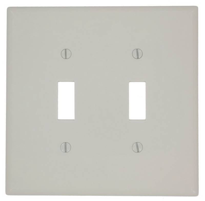 Toggle Device Switch Wallplate Midway Size, Light Almond