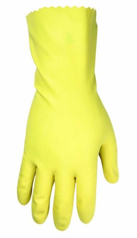 Picture of Dewalt 8481087 Yellow Household Latex Cleaning Gloves