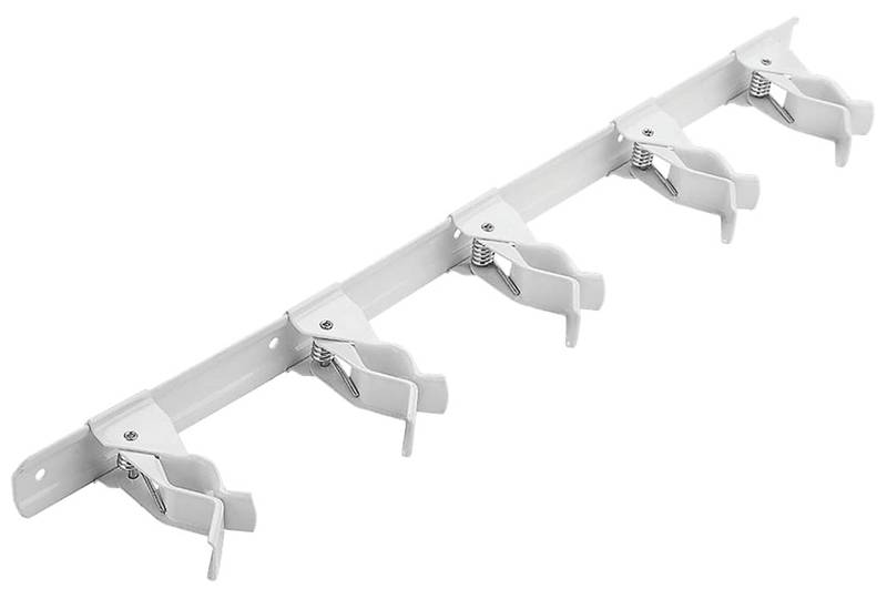 17 in. Tool Storage Clip Systems, White Finish