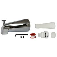 Universal Tub Spout with Diverter, Chrome