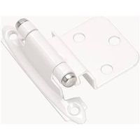 Amerock 6980833 0.37 in. Self-Closing Cabinet Hinge, White