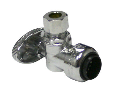 281931 0.5 x 0.37 in. Angle Stop Push Fittings