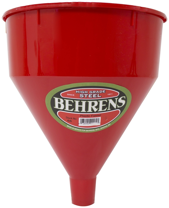 Picture of Behrens Manufacturing 7188022 Funnel Plastic&#44; Red - 6 qt.