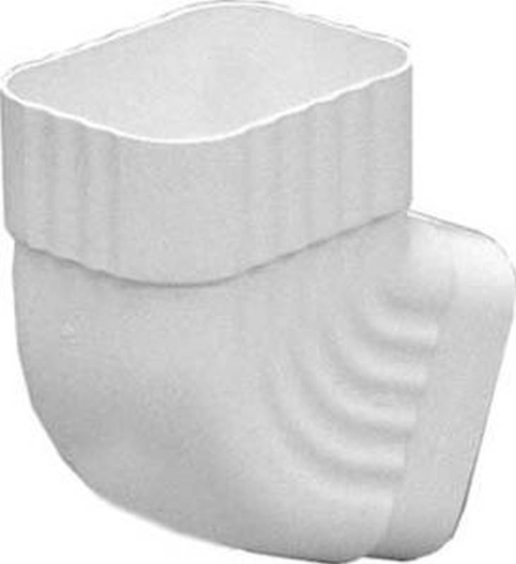 Amerimax 4.5 in. H X 2.5 in. W X 4.5 in. L White Vinyl K Gutter Elbow