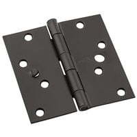 Square Corner Door Hinge Security, Oil-Rubbed Bronze - 5 in.