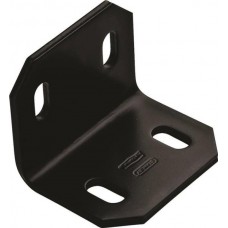 2.4 x 3 x 0.18 in. Stainless Steel Corner Braces, Black