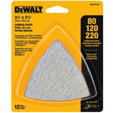 802165 Compatible Sand Paper Assortment Hook & Loop - Pack of 12
