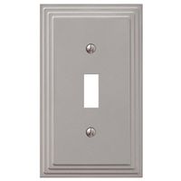 Picture of American Tack & Hardware 2724623 Single Switch Toggle Nickel Wall Plate&#44; Silver