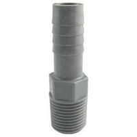 0278317 1.5 in. Nominal Boshart Pipe Adapter, Gray - Polyethylene