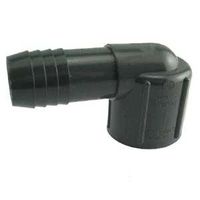0.5 in. FPT 90 deg Boshart Combination Elbow, Black - Polyethylene