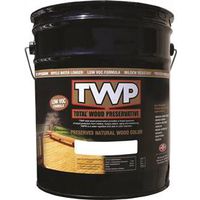 TWP 1500 Series Flat/Matte Black Walnut Semi-Transparent Oil-Based Wood Preservative 5 gal