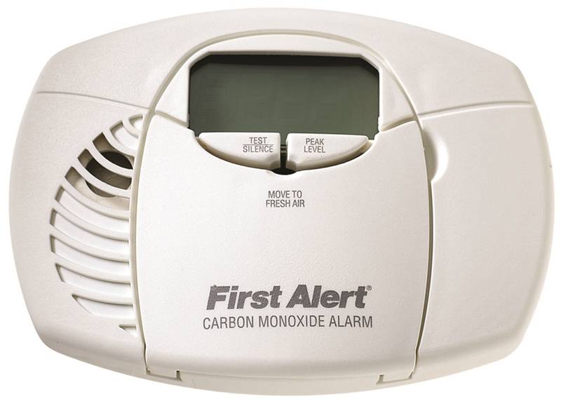 Carbon Digital Display & Alarm Battery, White