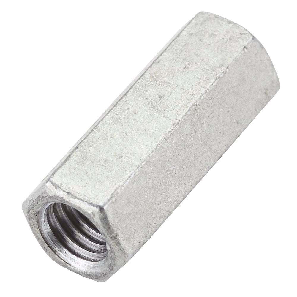 4013BC Series Coupling Nut, UNC Thread, 5/8-11 Thread, Galvanized