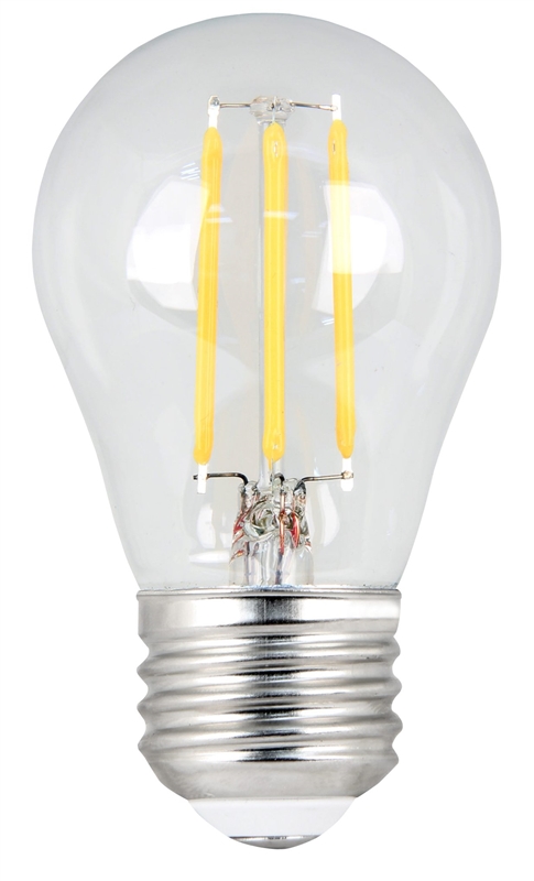 7222482 40W A15 E26 Dimmable Filament LED Bulb, Clear - 5K
