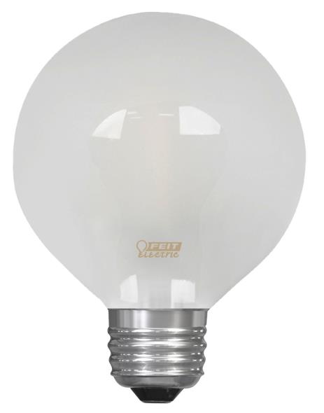 25W G25 Dimmable LED Bulb, White - 27K