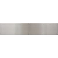8 In. x 34 In. Satin Nickel Aluminum Kickplate