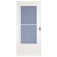 32 in. Midview Storm Door, White