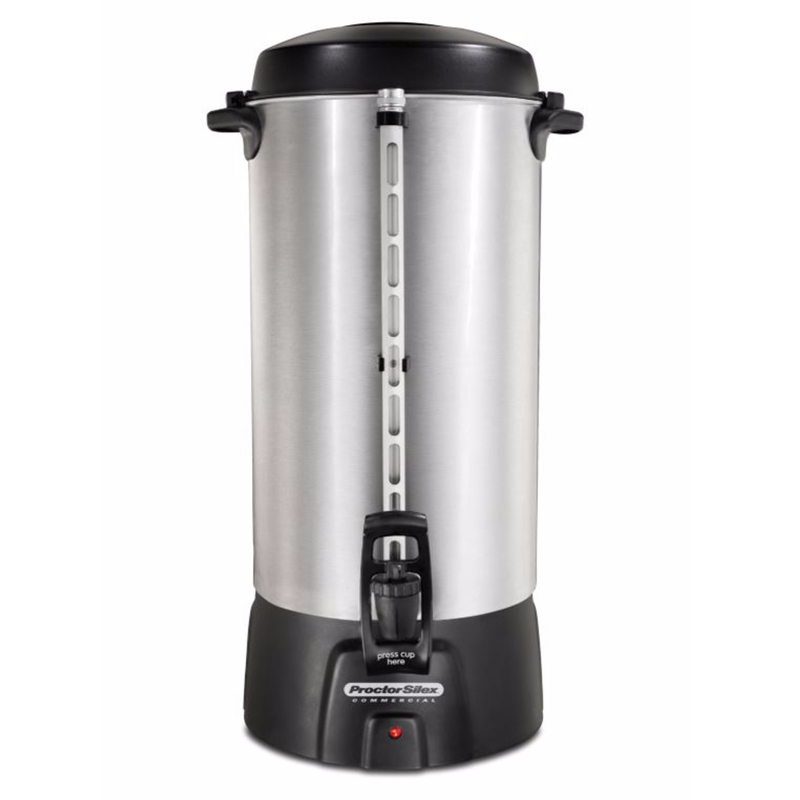 7099963 URN Coffee Maker for 100 Cups - Brushed Aluminium -  Proctor-Silex, 45100R