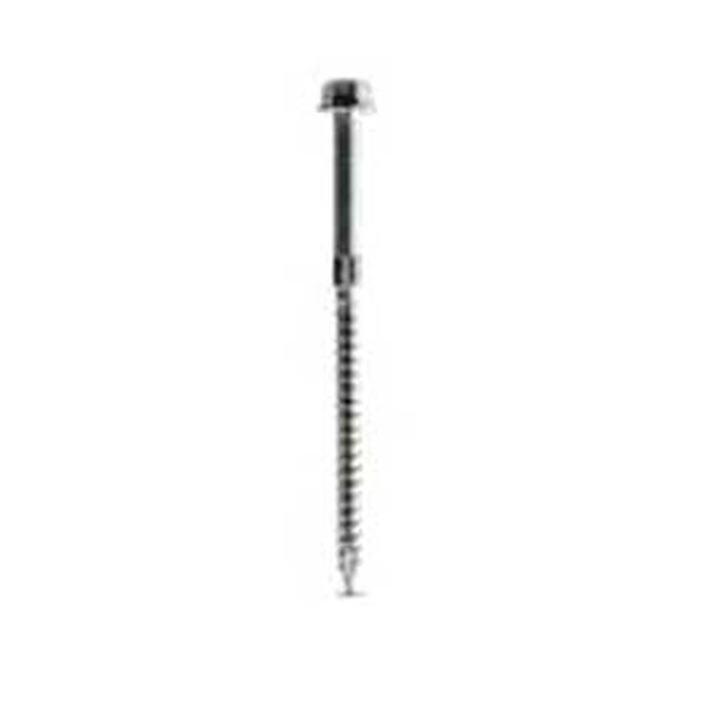 Strong-Drive SDS Connector Screw, 3 in L, Serrated Thread, Hex Head, Hex Drive, 25PK