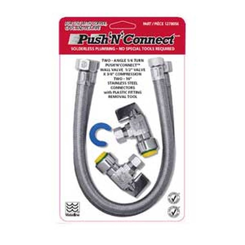 16 in. Angle Stop Valve Kit