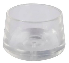 1 in. Leg Tip, Clear - Pack of 4