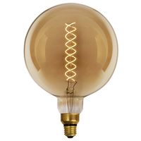 Feit G63 E26 (Medium) Filament LED Bulb Amber White 60 Watt Equivalence 1 pk