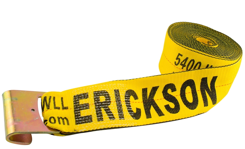 Picture of Erickson B Manufacturing 2528248 4 in. x 30 ft. Winch Strap with Flat Bed Hook