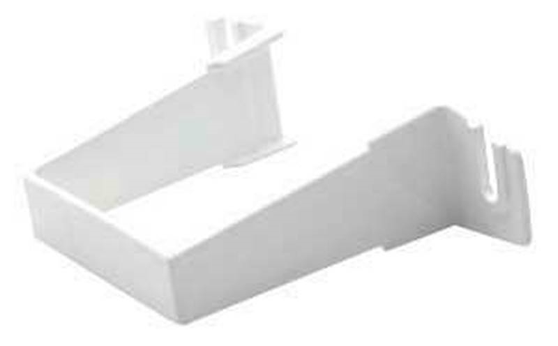 White GSW Clip Down Pipe Gutter
