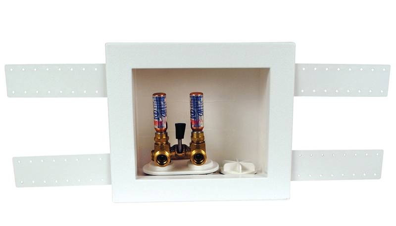 8.75 in. Copper Sweat Single Lever Ball Washing Machine Outlet Box