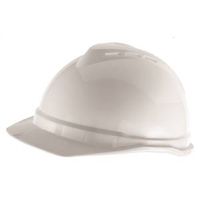 V- Gard Hat Cap Style Vented Helmet, Hard White