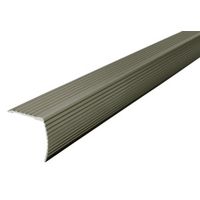 72 in. Fluted Stair Edging, Satin Nickel