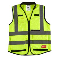 7378599 Size Adjustment High Visibility Safety Vest, Yellow - Large & Extra Large