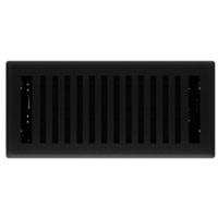Floor Register, Black Iron - 4 x 10 in.