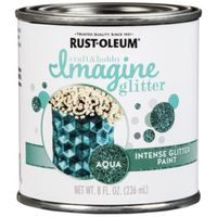 Picture of Rustoleum Brands 2430148 Intense Glitter Paint&#44; Aqua - 8 oz