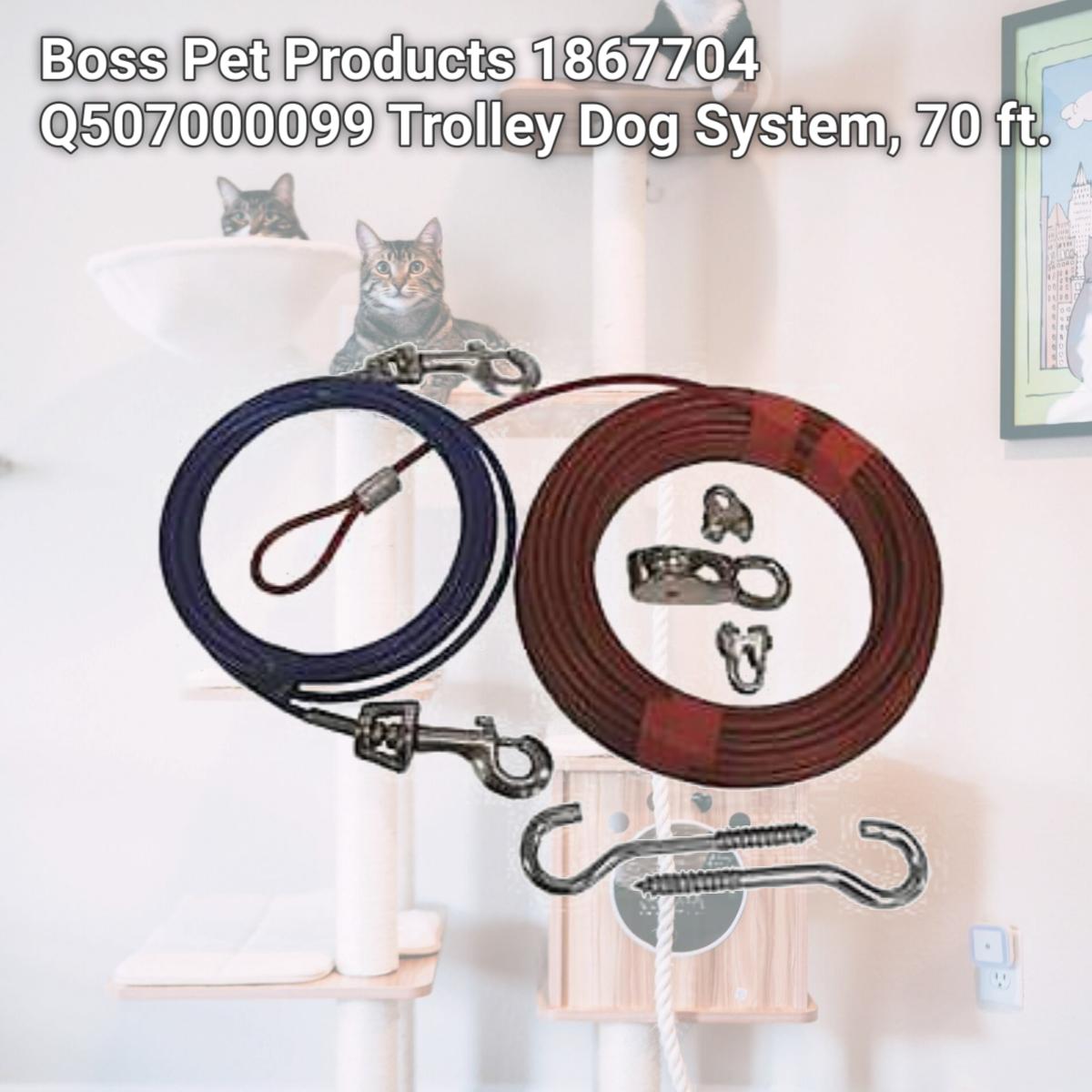 Picture of Boss Pet Products 1867704 Q507000099 Trolley Dog System, 70 ft.