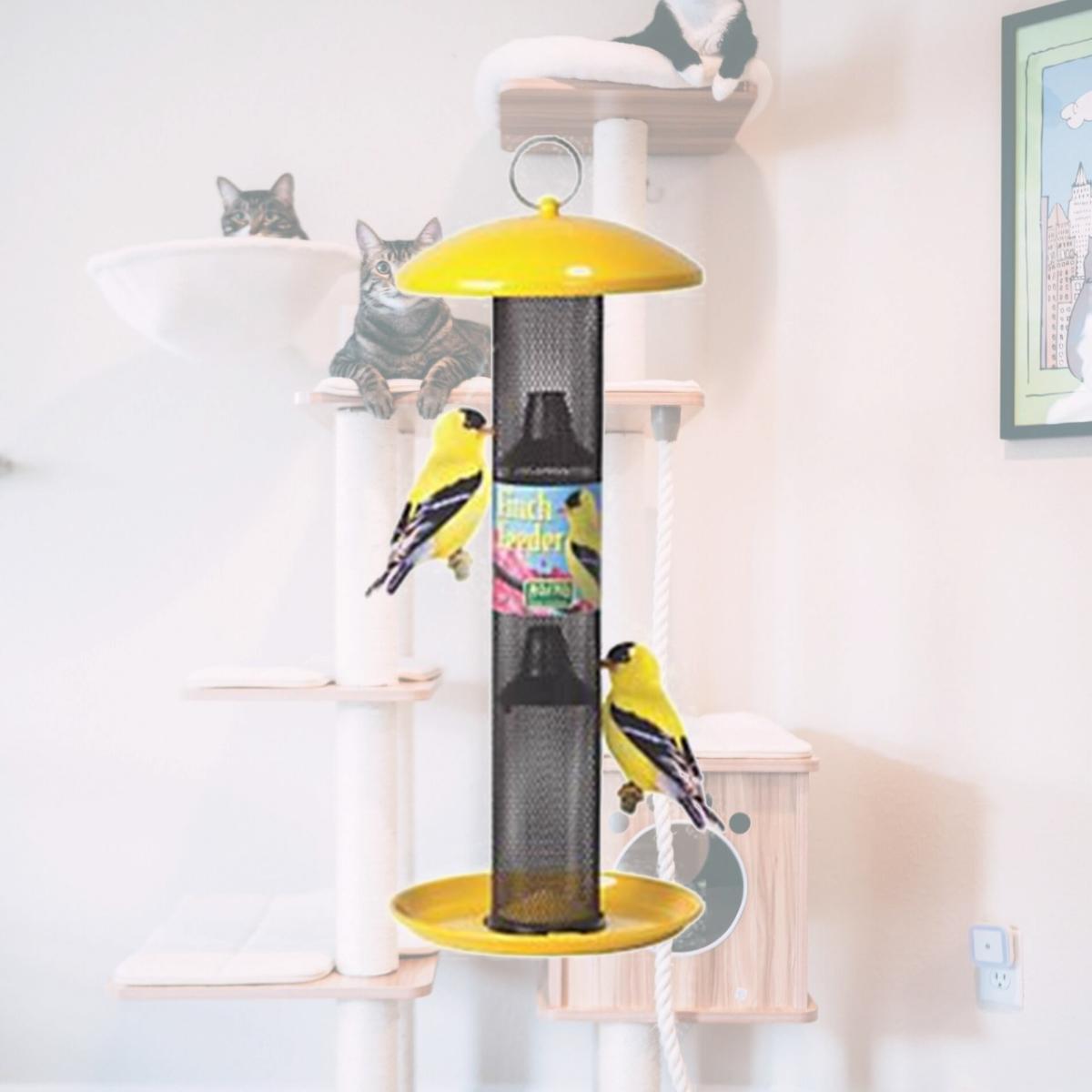Picture of Woodstream 7964596 YSSF00346 Straight Sided Tube Wild Bird Finch Feeder