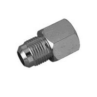 Picture of Brass Craft 0245902 BrassCraft Gas Supply Adapter&#44; 0.625 x 0.75 in. Flared x FIP&#44; 0.5 PSI - Stainless Steel - 40 TO 150 deg F