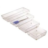 Picture of Interdesign 0469775 Linus Drawer Organizer&#44; 15 x 6 x 2 in. - Plastic&#44; Clear
