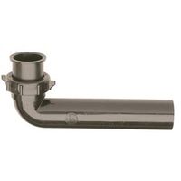Waste Arm, 1.50 in. dia. x 7 in. L, Slip Joint - Plastic - Black