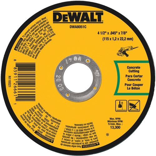 Picture of Dewalt 0800748 4.5 x 2 x 0.045 in. Masonry Cut Off Wheel