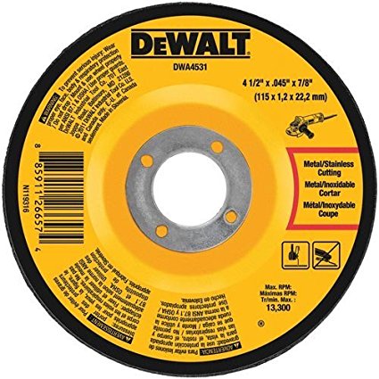 Picture of Dewalt 0800763 4.5 x 0.045 x 0.87 in. Arbor Metal Cutting Wheel