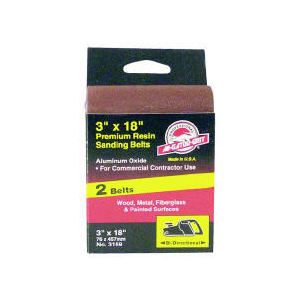 346007 3 x 18 in. 80 Grit Aluminum Oxide Sanding Belt