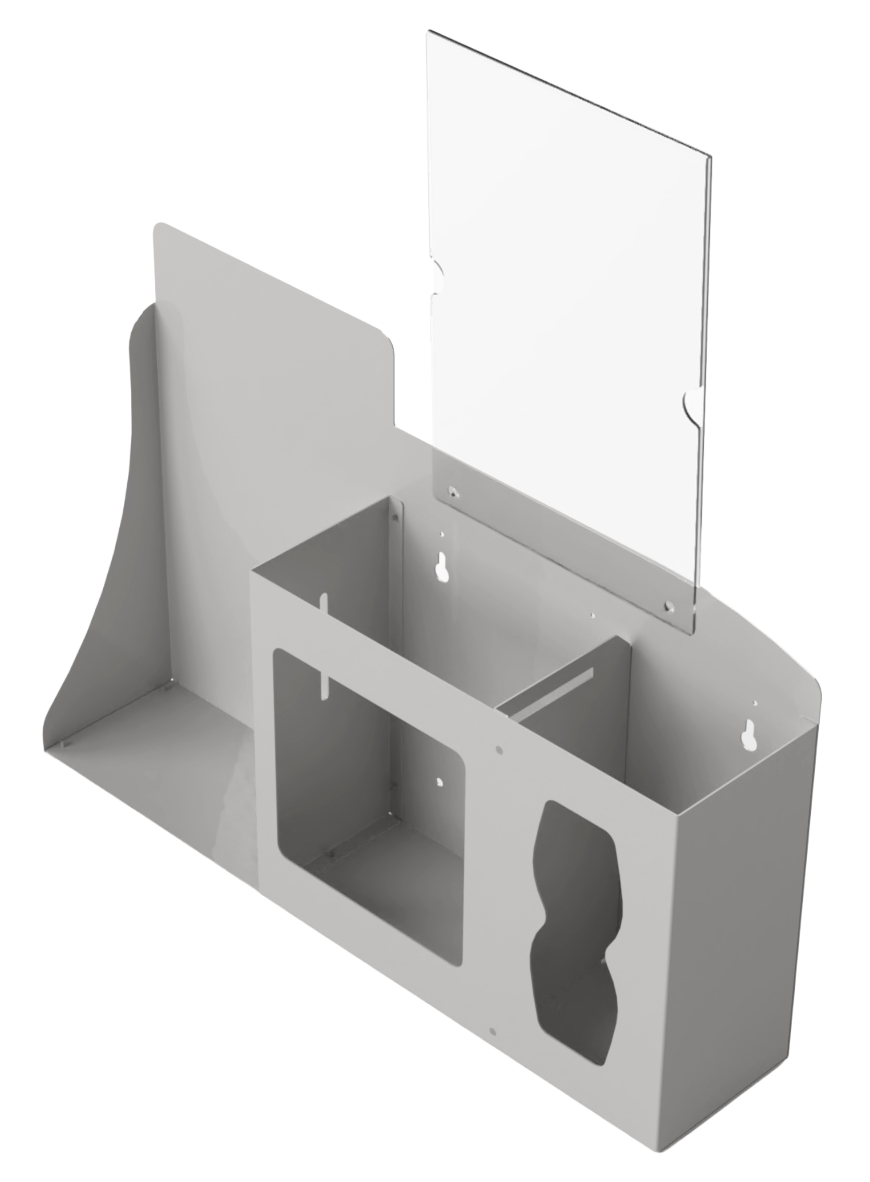 HS20S04BG Steel Hygiene Station Bundle Gel Dispenser, Beige