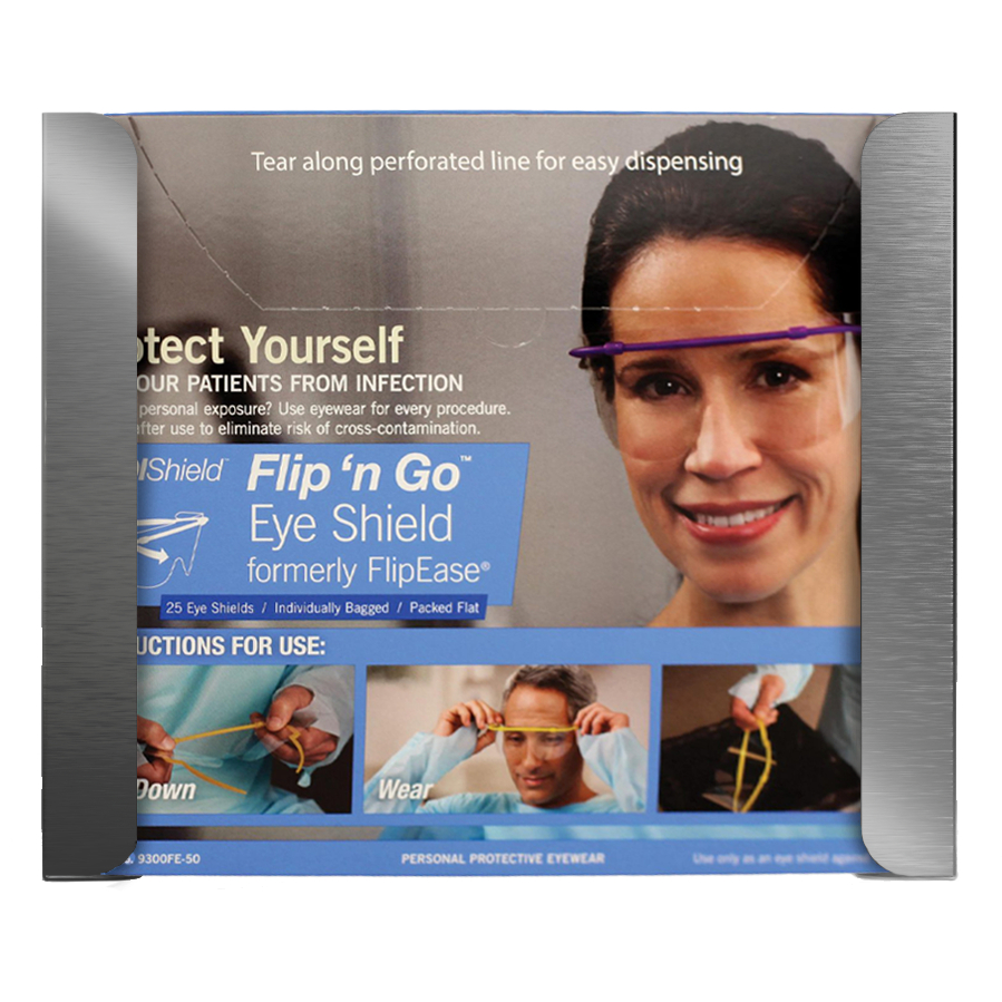 PD44B03ND Medium Stainless Steel Eyewear Holder, Natural & Silver