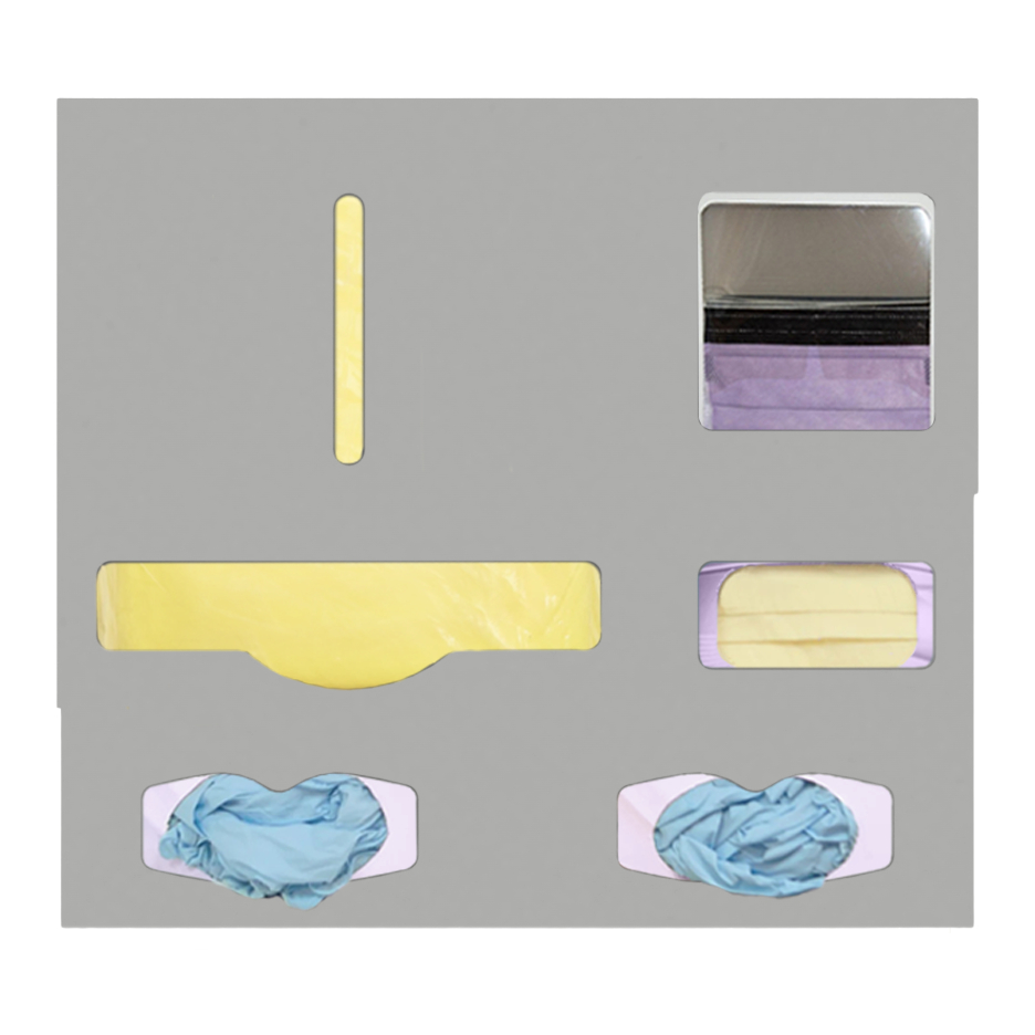 PS11X02BG Double Glove ABS Protective Wear Organizer, Beige