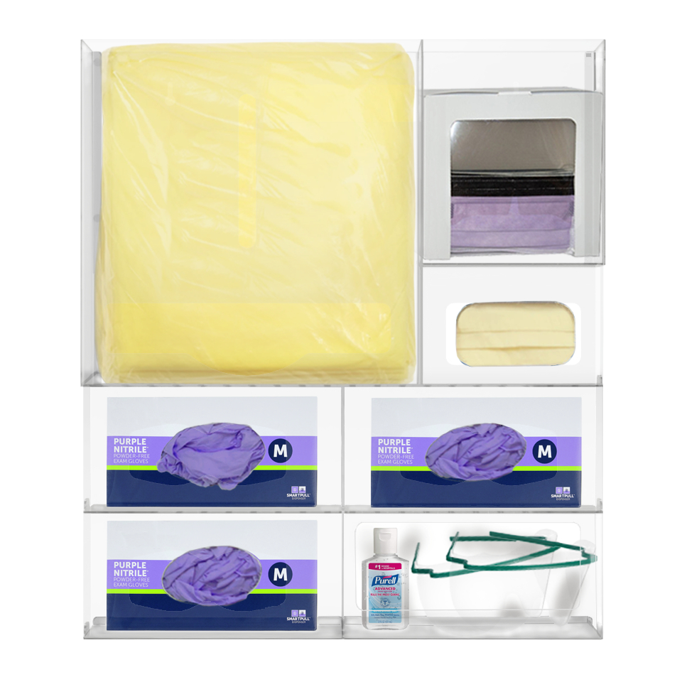 PS16X01CL Ultraflex PETG Protective Wear Organizer, Clear