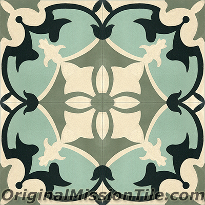 Sofia 02 Cement Tiles, Multi Color - Box of 12
