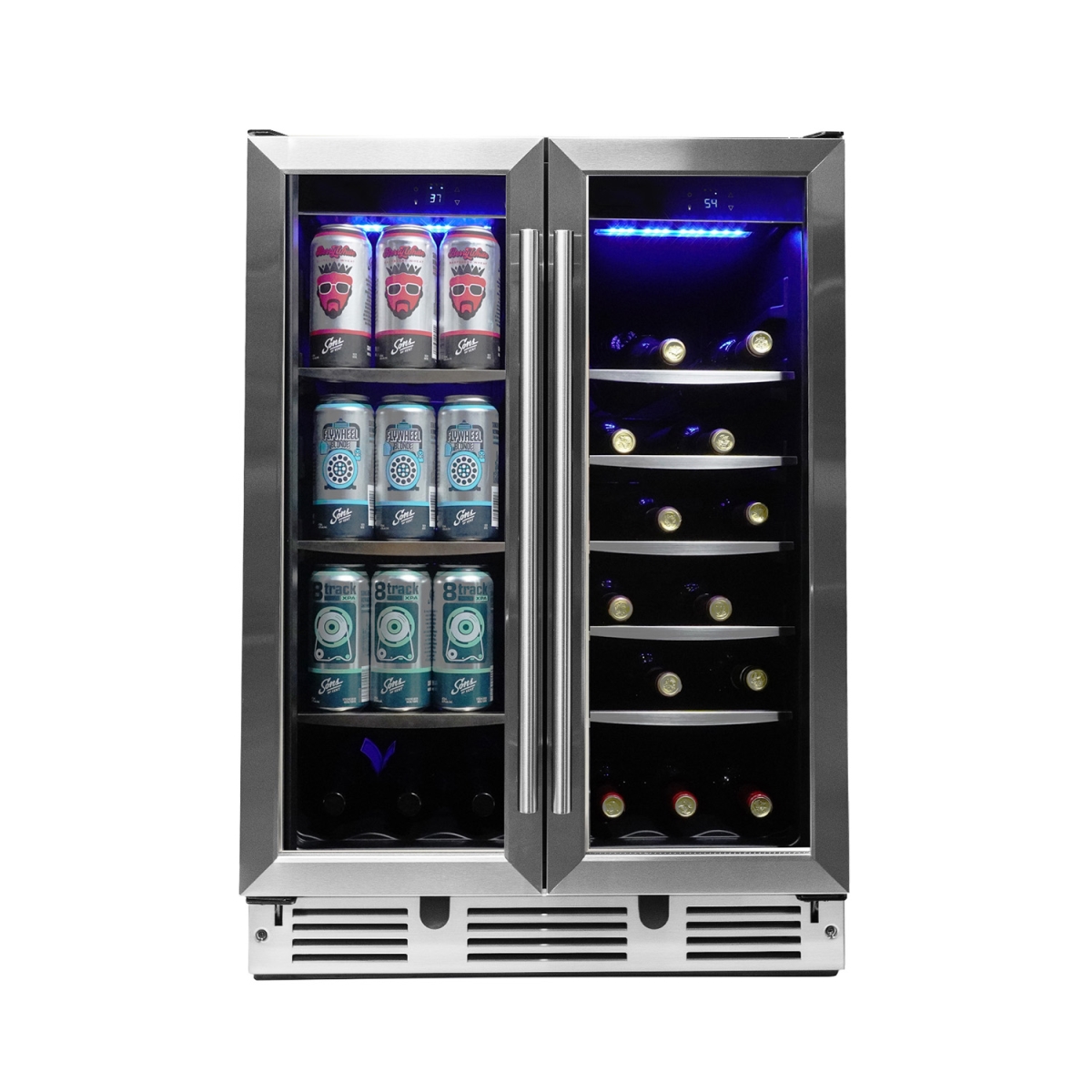 Picture of Danby DADBC051D1BSS 24 in. Under Counter French Door Beverage Center - Stainless Steel